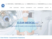 Tablet Screenshot of cleanmedical.com.br